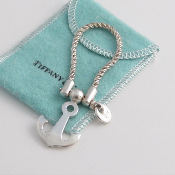 Tiffany & Co. Silver Nautical Anchor Keyring - Picture 1 of 3
